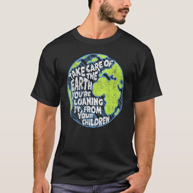 Skötsel för det afrikanska ordspråket t shirt (Framsida)