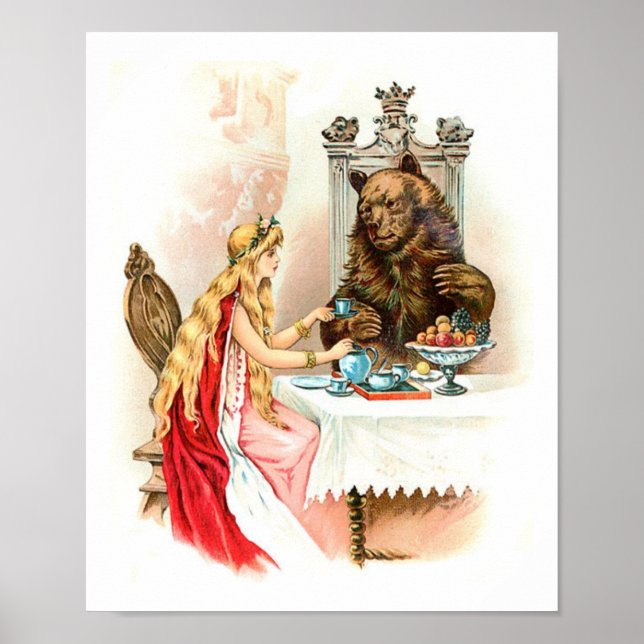 Skötsel inom Rosa och Beast Poster (Framsidan)