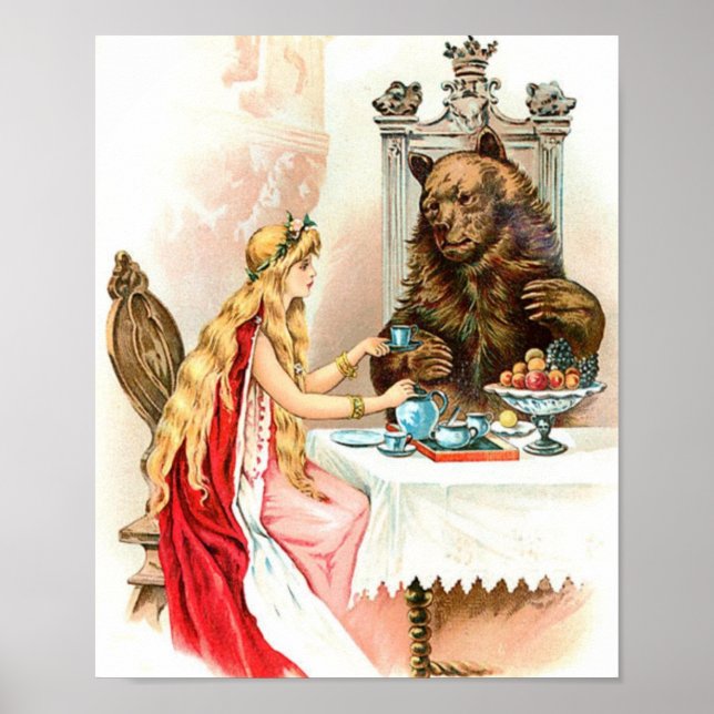 Skötsel inom Rosa och Beast Poster (Framsidan)