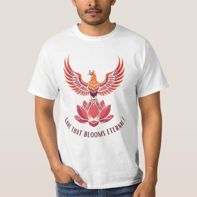 Skötsel som blåser sjuksköterskans Blommigt T Shirt (Framsida)