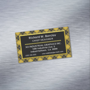 Skotsk accent Clan Barclay Tartan Visitkortmagnet
