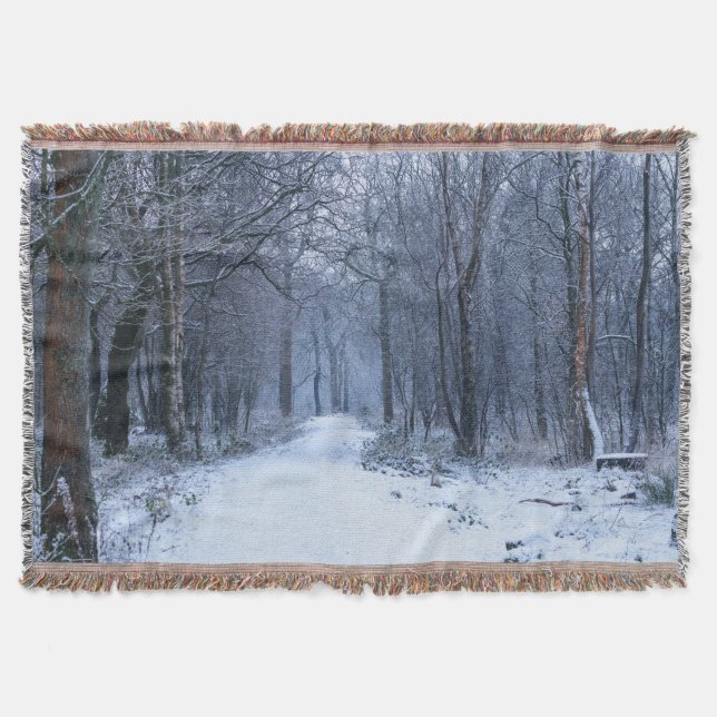 Skotsk blåklockaskogen i vinter filt (Framsidan)