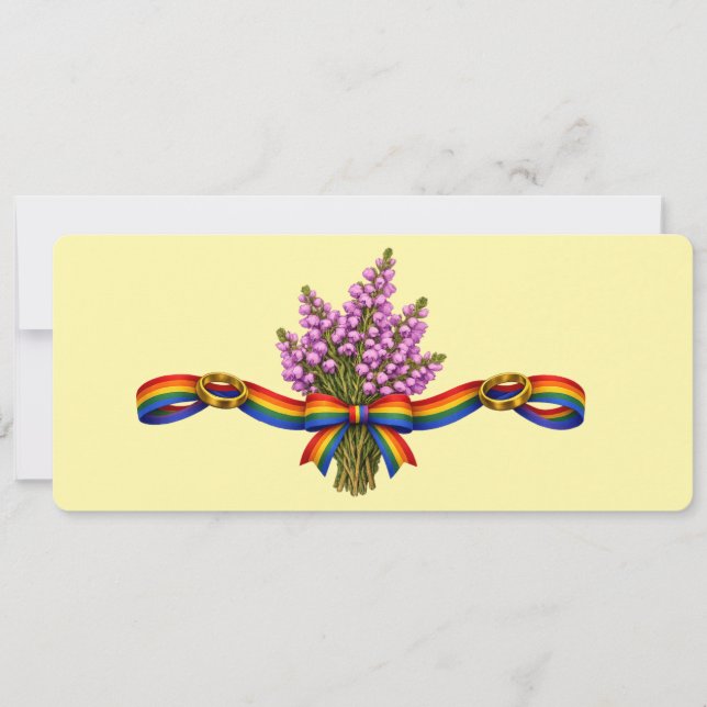 Skotsk bröllops- LGBTQIA+ pride firande dag Spara Datumet (Framsida)