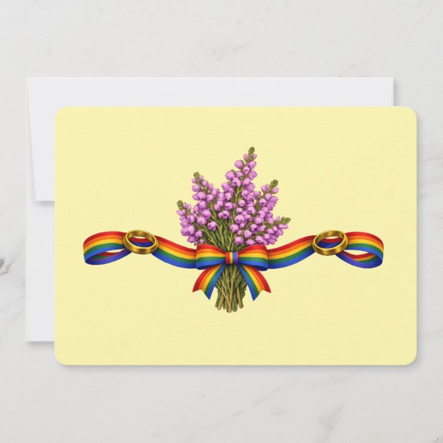 Skotsk bröllopsdag för LGBTQIA+ -stolthet  Inbjudningar (Framsida)