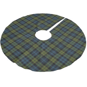 Skotsk Campbell Tartanpläd Julgransmatta Borstad Polyester