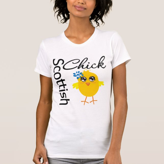 Skotsk chick t-shirt (Framsida)