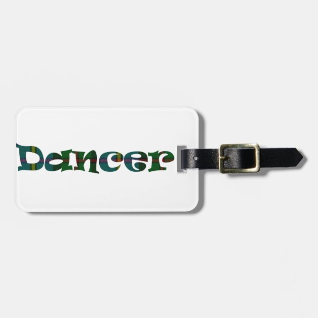 Skotsk dansare bagagebricka (Horisontell Framsida)