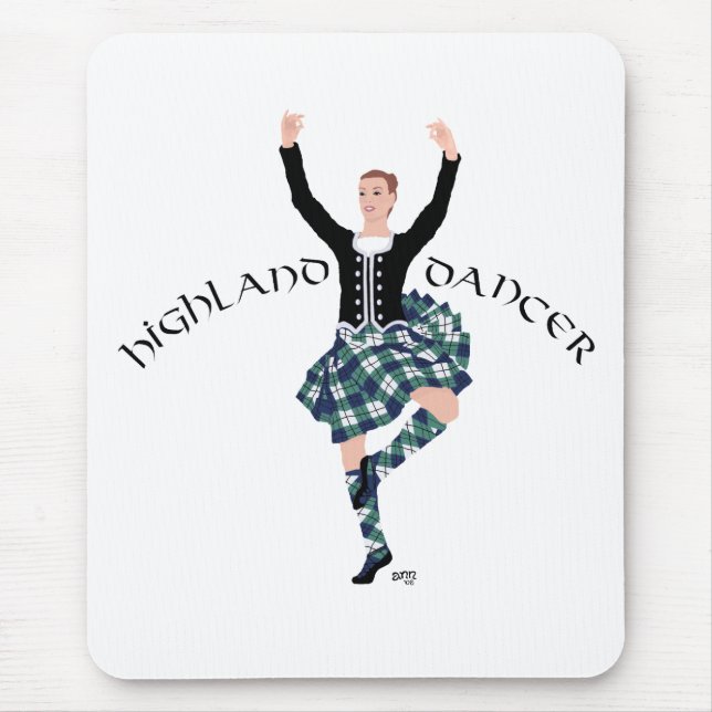 Skotsk dansare Highland Fling Musmatta (Framsidan)