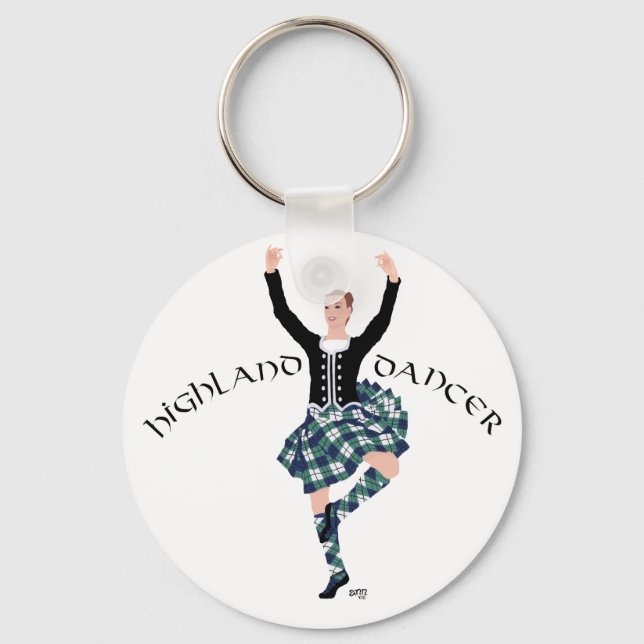 Skotsk Dansare Highland Fling Nyckelring (Framsida)