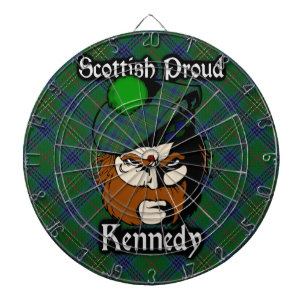 Skotsk Dartboard för klanKennedy Tartan Piltavla