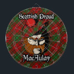 Skotsk Dartboard för klanMacAulay Tartan Piltavla<br><div class="desc">Fira den underbara skotska klan MacAulay med denna enorma design.</div>