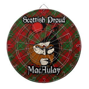 Skotsk Dartboard för klanMacAulay Tartan Piltavla
