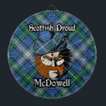 Skotsk Dartboard för klanMcDowell Tartan Piltavla<br><div class="desc">Fira den underbara skotska klan MacDowall McDowell med denna enorma design.</div>