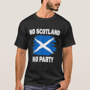 Skotsk Fan Skottland Flagga Retro Inget Skottland T Shirt