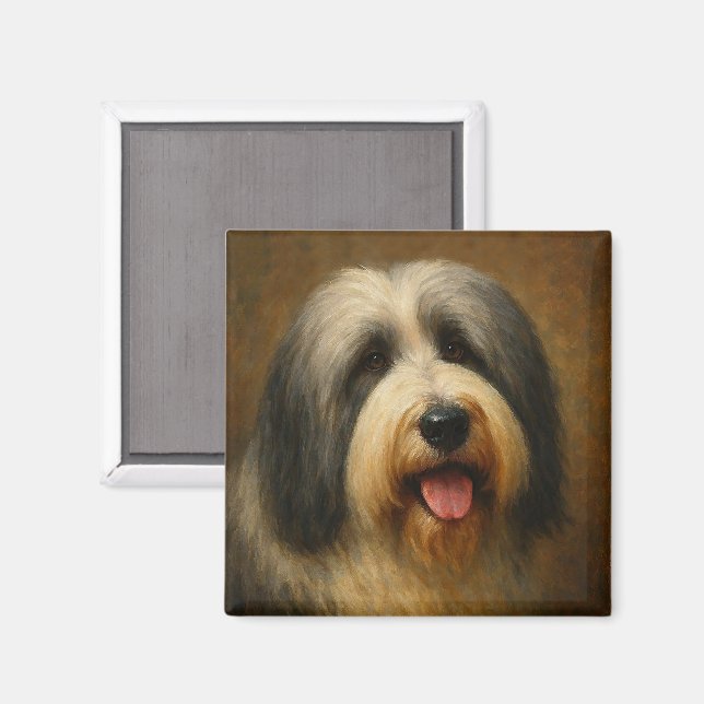 Skotsk fårhund magnet (Front/Back)