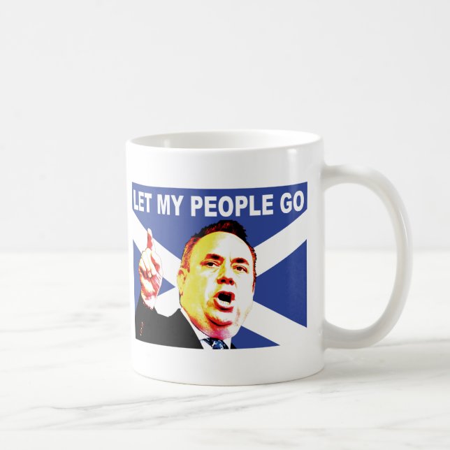 Skotsk flagga med Alex Salmond Kaffemugg (Höger)