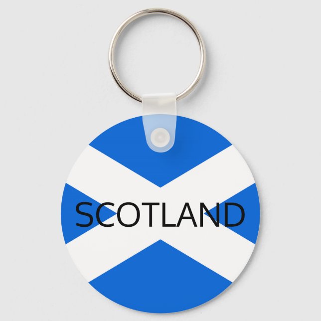 Skotsk Flagga Scotland Keychain arc1 Nyckelring (Framsida)
