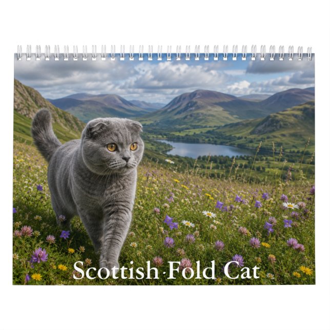 Skotsk Fold Kattkalender  Kalender (Omslag)