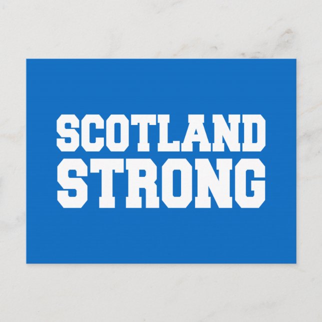 Skotsk folkomröstning om Skottland Vykort (Framsida)