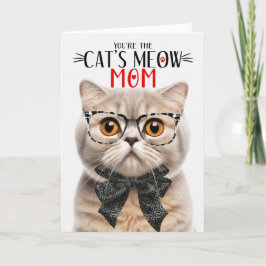 Skotsk guldkatt för Mamma på Mors dag Helgkort
