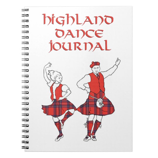 Skotsk Highland Dance Journal Anteckningsbok (Framsidan)
