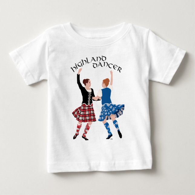 Skotsk Highland Dance Reel T Shirt (Framsida)