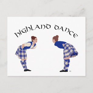 Skotsk Highland Dance Reel Vykort