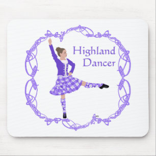 Skotsk Highland Dancer Celtic Knotwork Lila Musmatta