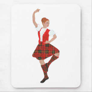 Skotsk Highland Dancer Erskine Tartan Musmatta