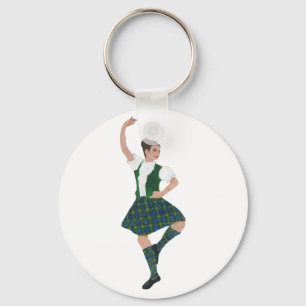 Skotsk Highland-dansare Campbell Nyckelring