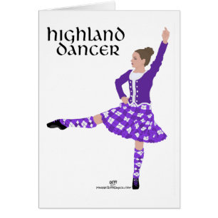 Skotsk Highland-dansare Hälsningskort