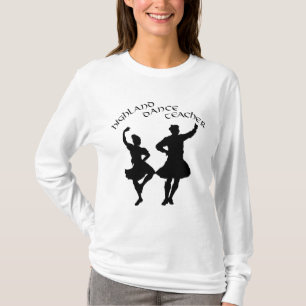 Skotsk Highland-danslärare - Silhuett T-shirt