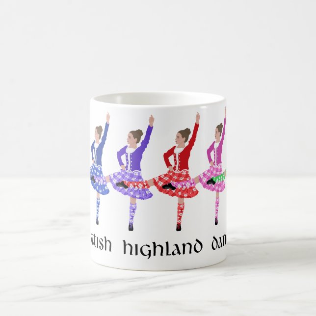 Skotsk Highlanddans Line Kaffemugg (Center)
