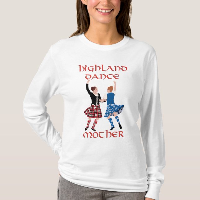Skotsk Highlanddans Mamma T Shirt (Framsida)