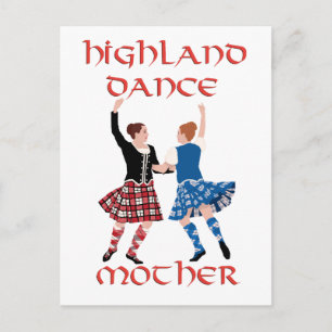 Skotsk Highlanddans Mamma Vykort