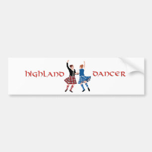 Skotsk Highlanddans Reel Bildekal