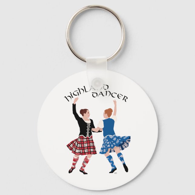 Skotsk Highlanddans Reel Nyckelring (Framsida)
