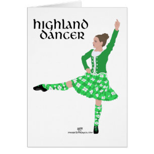 Skotsk Highlanddansare Hälsningskort