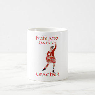 Skotsk Highlanddanslärare Kaffemugg