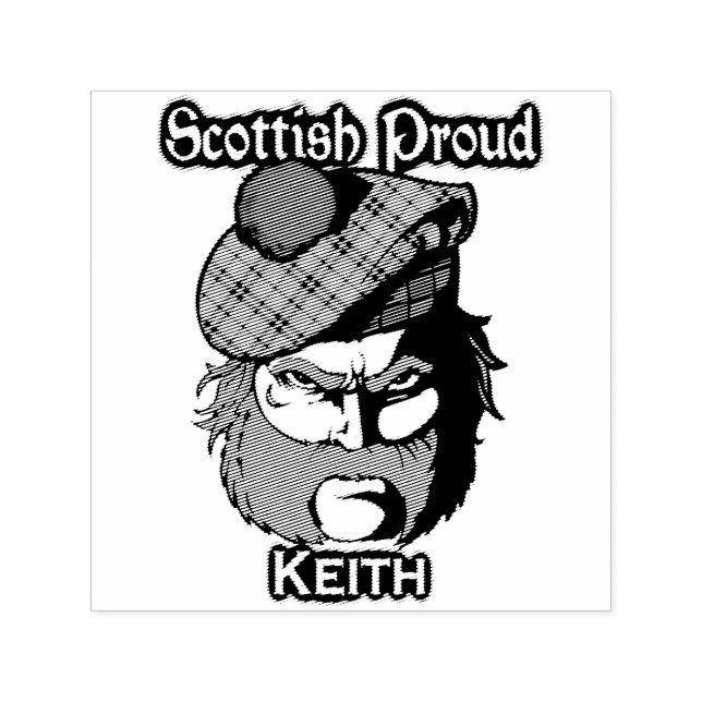 Skotsk Highlander klan Keith bläckstämpel Självfärgande Stämpel (Design)