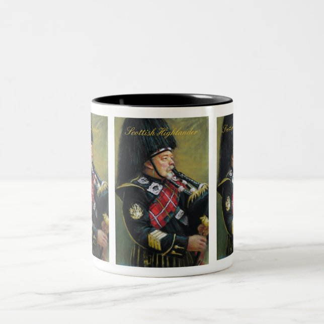 Skotsk Highlander Två-Tonad Mugg (Center)