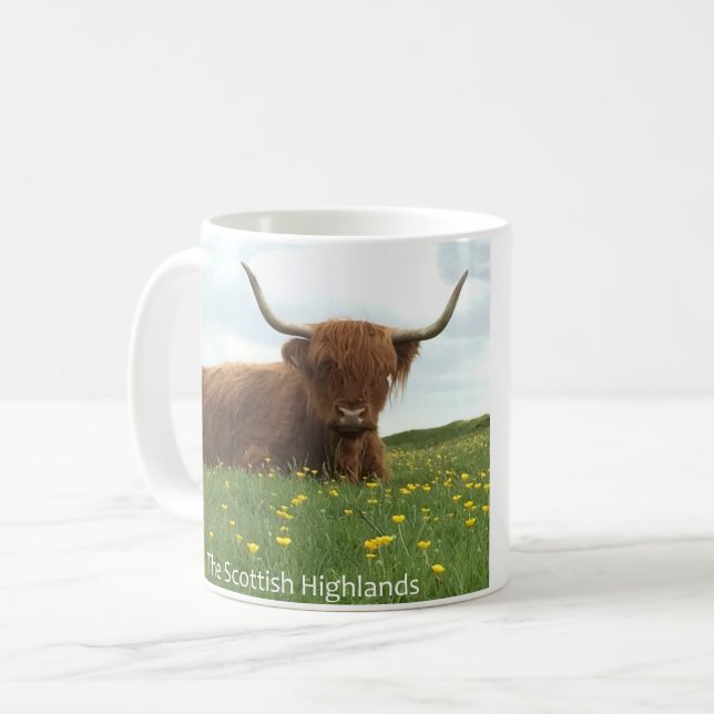 Skotsk Highlandko Kaffemugg (Framsida vänster)