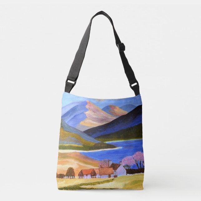 Skotsk höglands cross-body väska (Framsida)