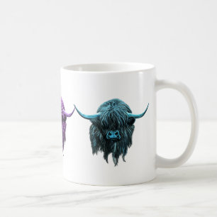 Skotsk höglands- ko kaffemugg