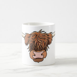 Skotsk höglands- ko kaffemugg