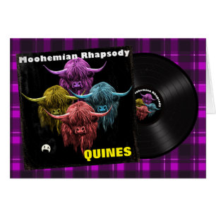 Skotsk höglands- ko. Moohemian extas Hälsningskort