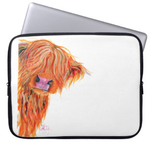Skotsk höglands- ko"PEEKABOO" laptop sleeve
