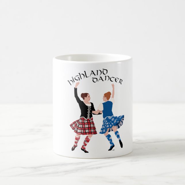 Skotsk högländsk dan Reel Kaffemugg (Center)