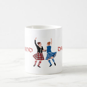 Skotsk högländsk dan Reel Kaffemugg