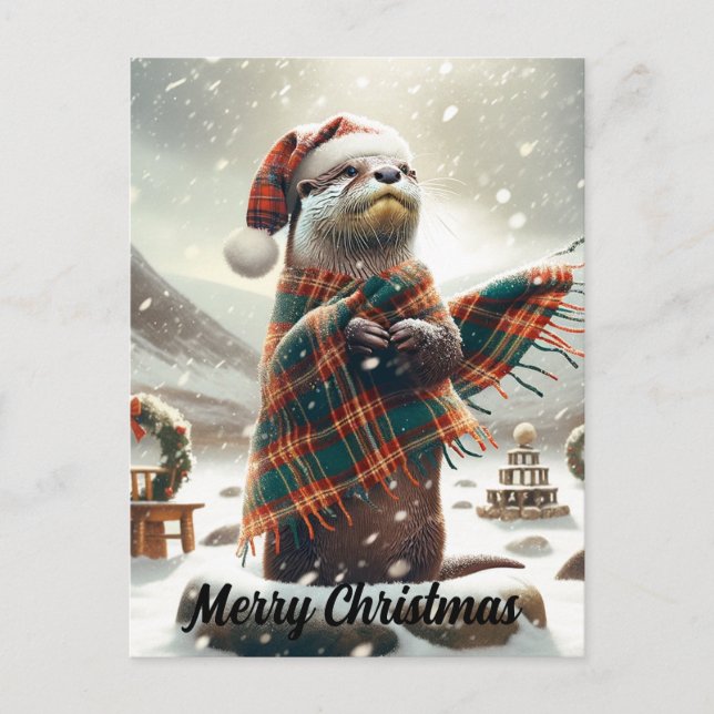 Skotsk jul - bättre jul vykort (Framsida)